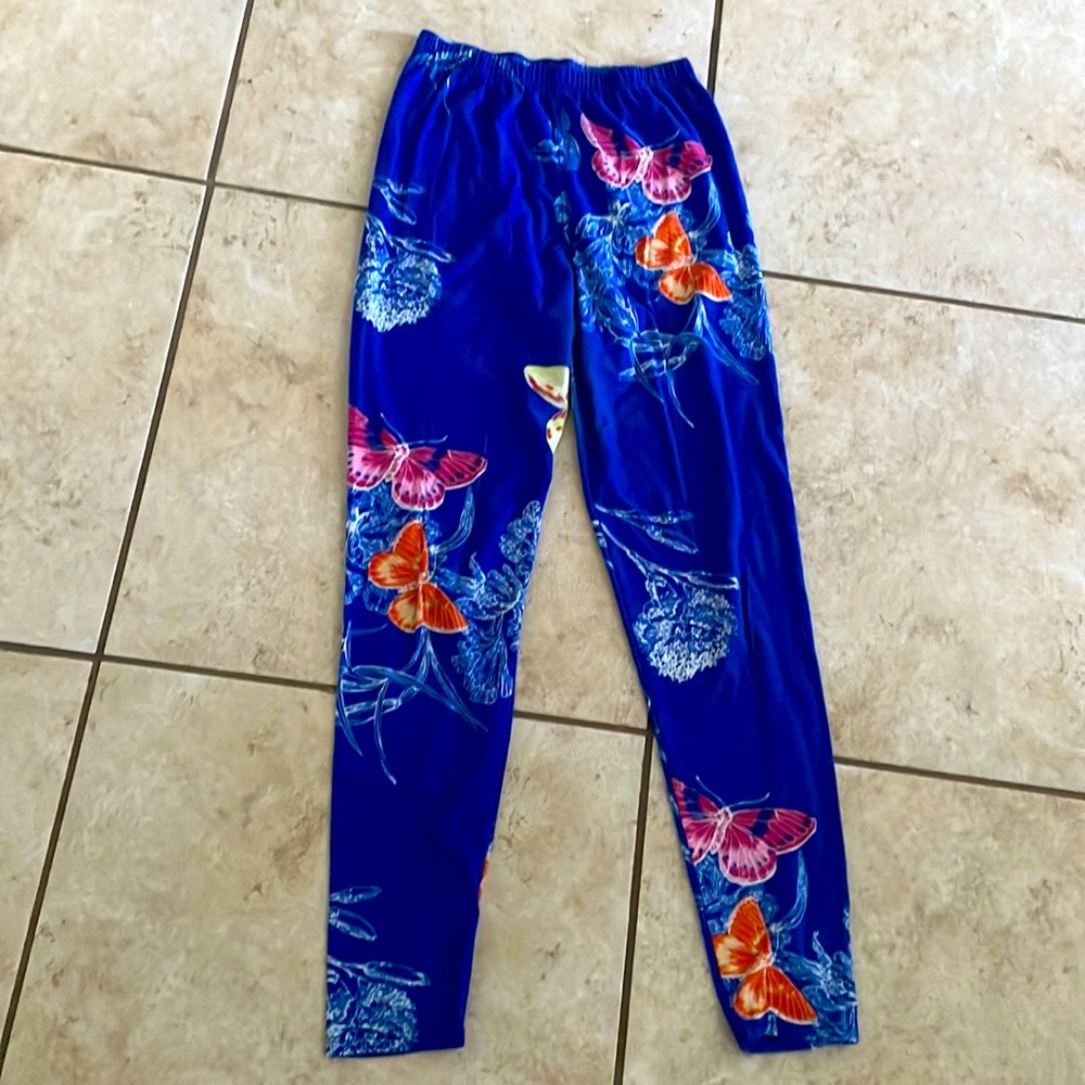 Blue Butterfly Leggings